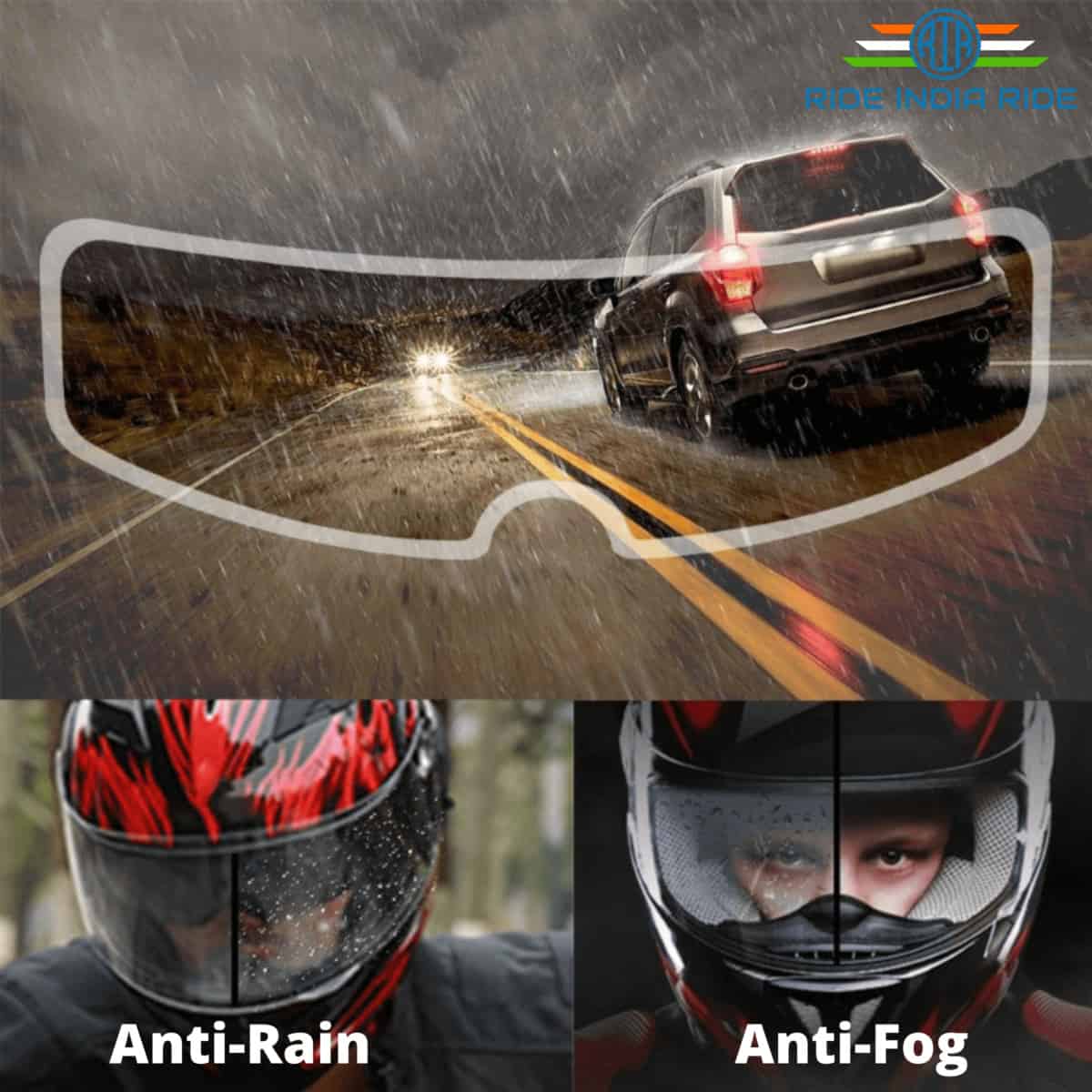 Universal Anti Fog Visor Film For Helmet - RIR MOTORS